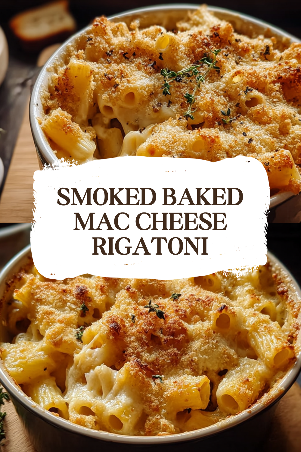Smoked Baked Mac Cheese Rigatoni