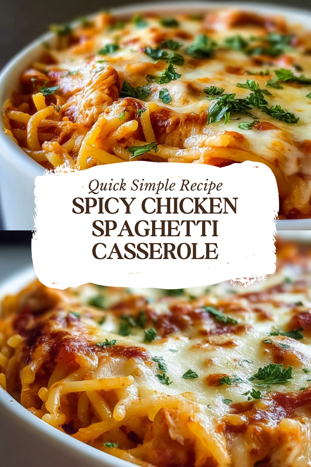 Spicy Chicken Spaghetti Casserole