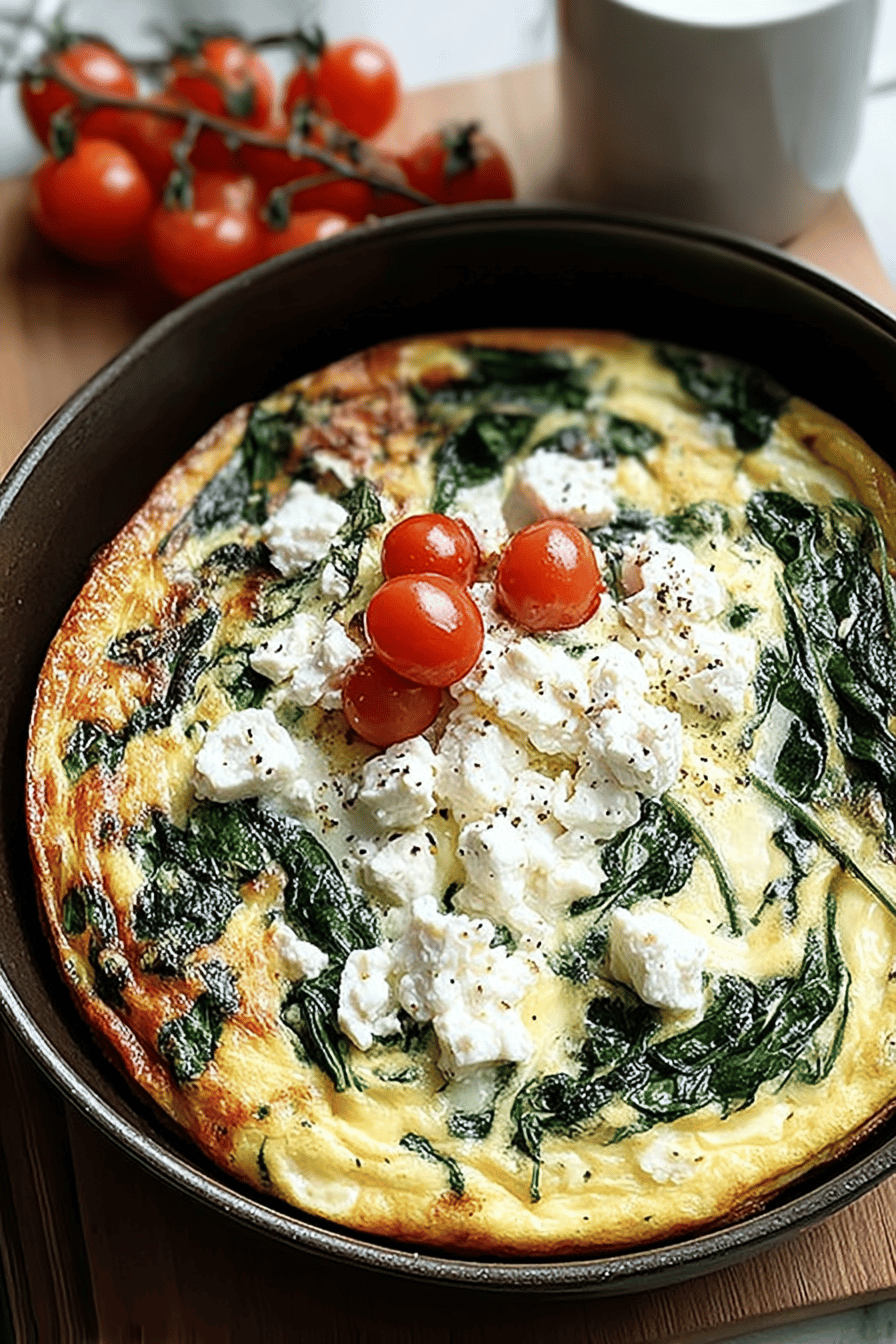 Spinach Feta Frittata