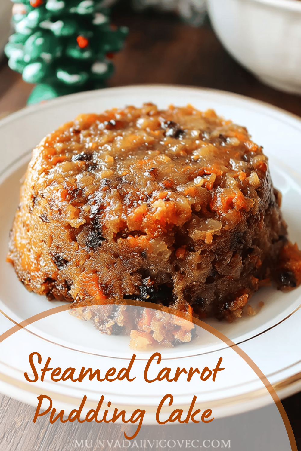 Steamed Carrot Pudding Cake
