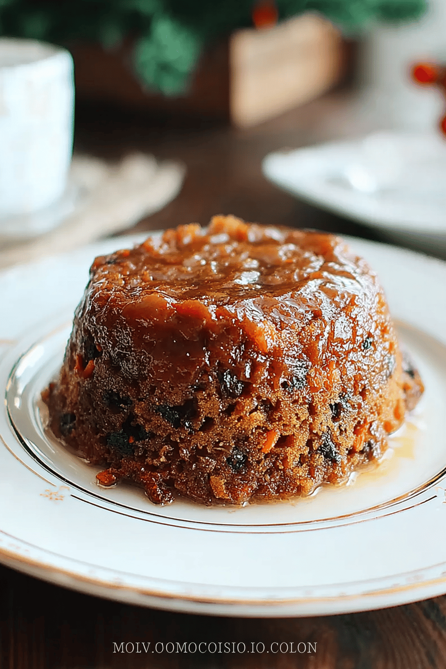 Steamed Carrot Pudding Cake
