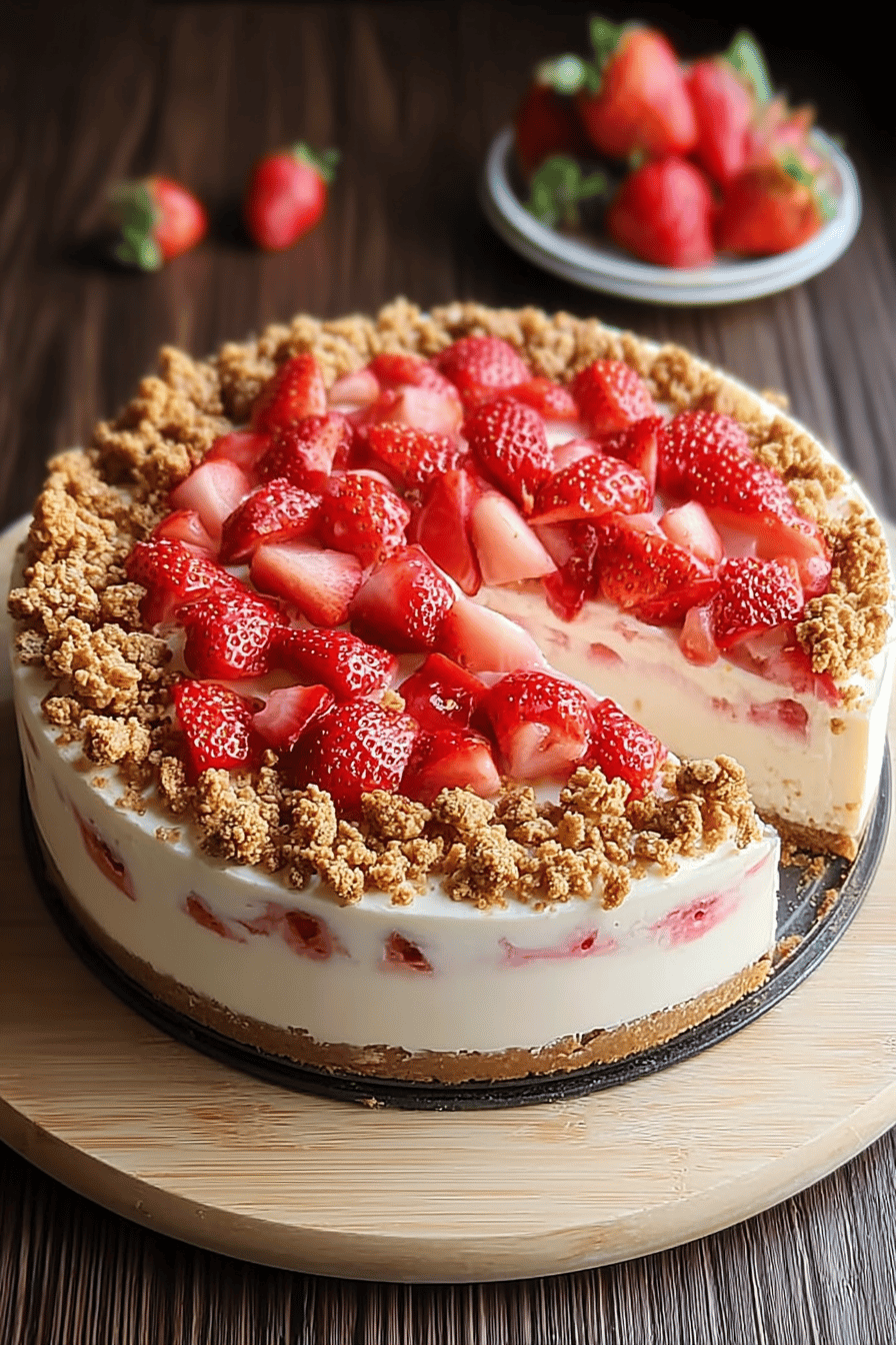 Strawberry Crunch Cheesecake