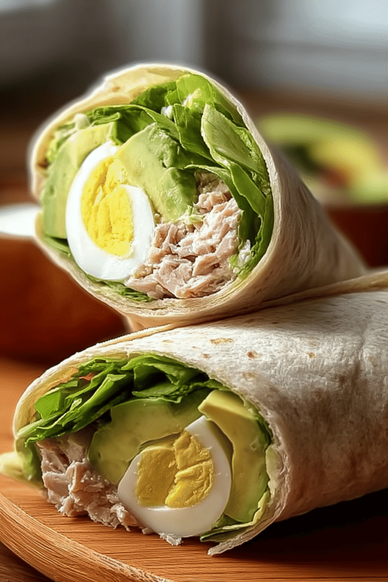 Tuna Avocado Egg Wrap 95.Png