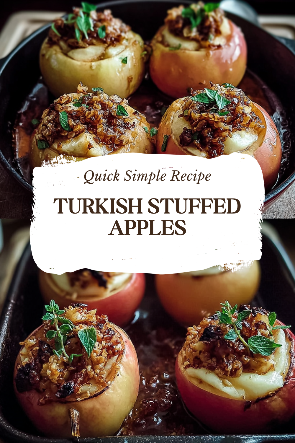 Turkish Stuffed Apples