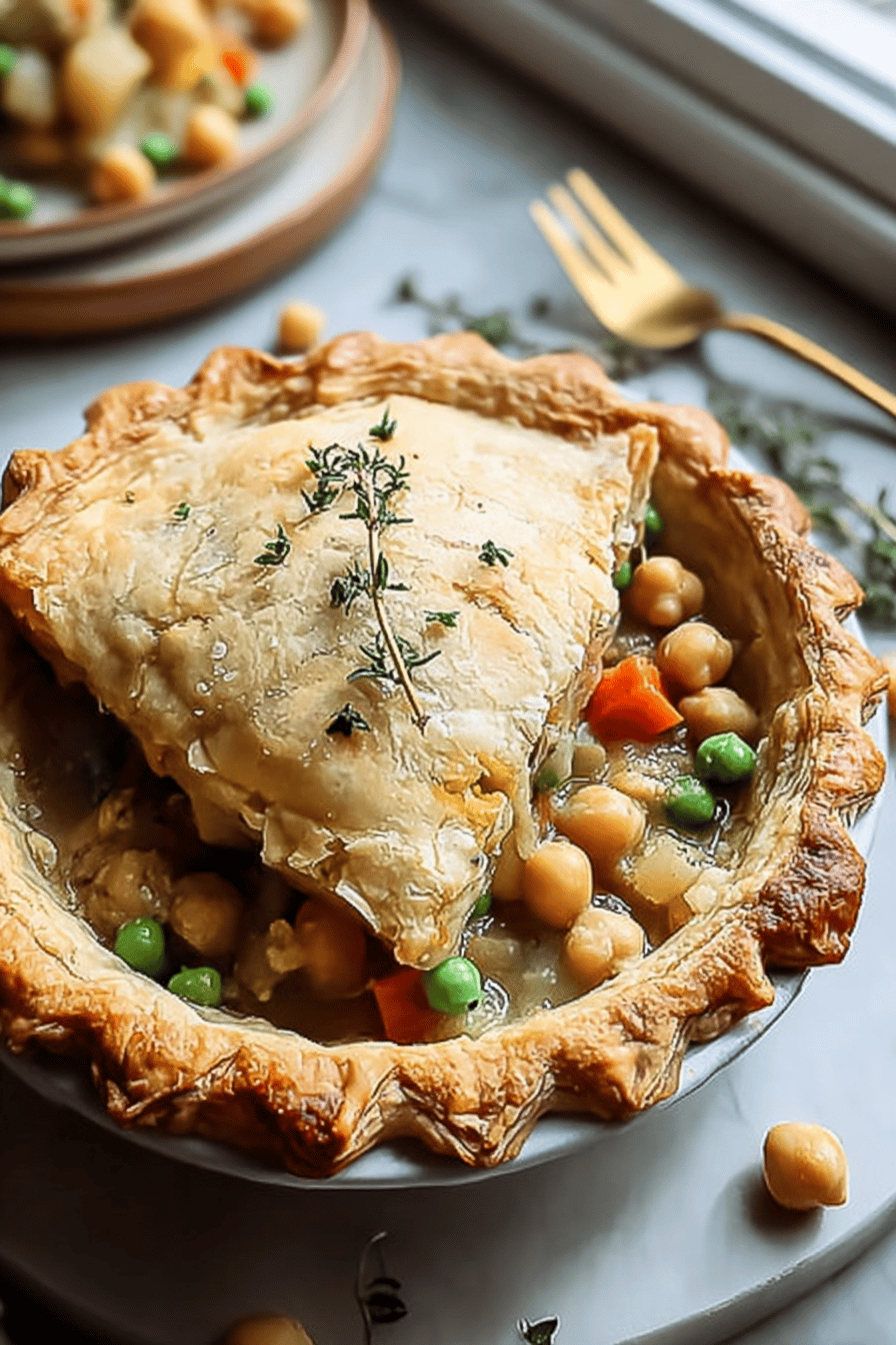 Vegan Pot Pie Chickpeas