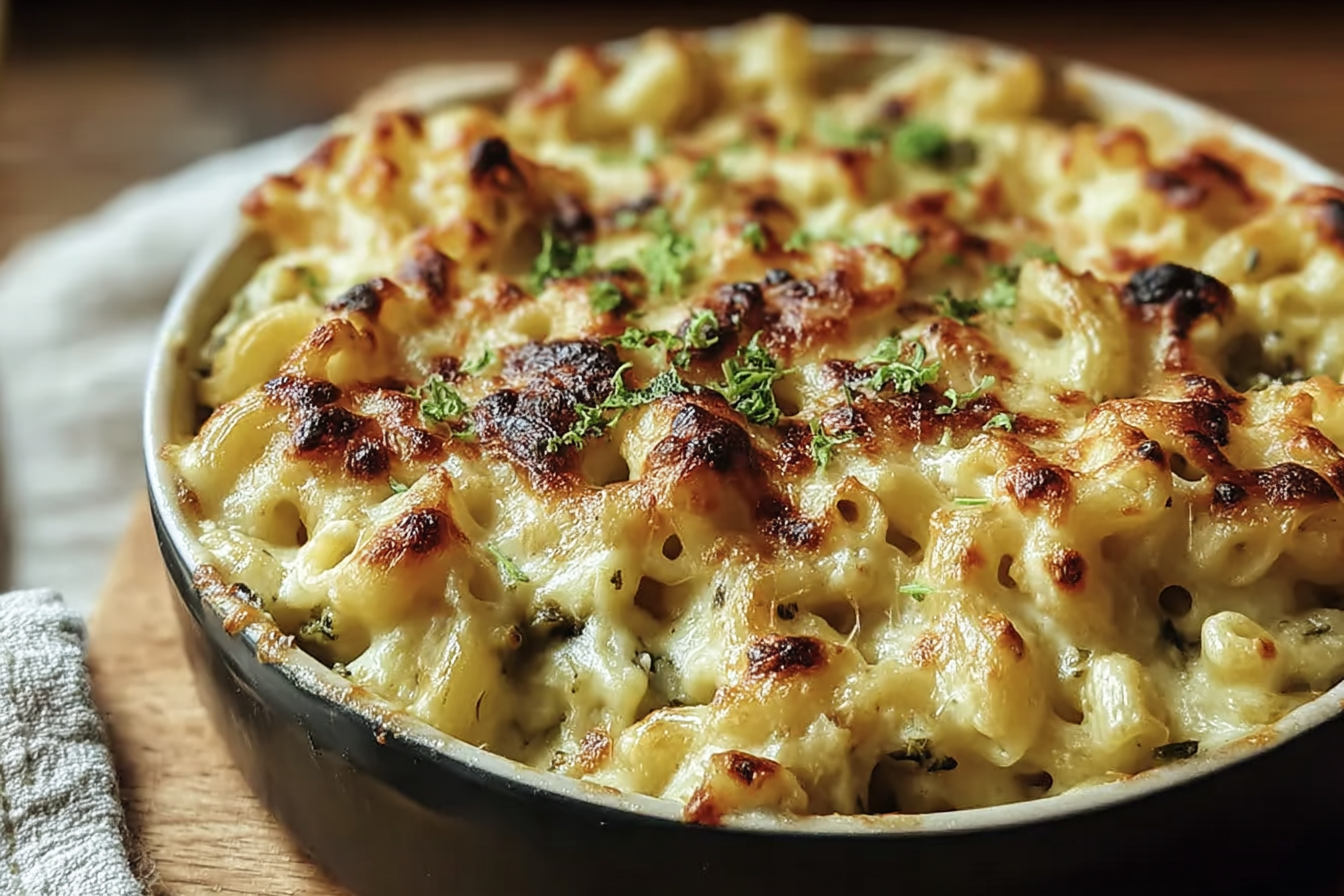 Wild Garlic Macaroni Cheese