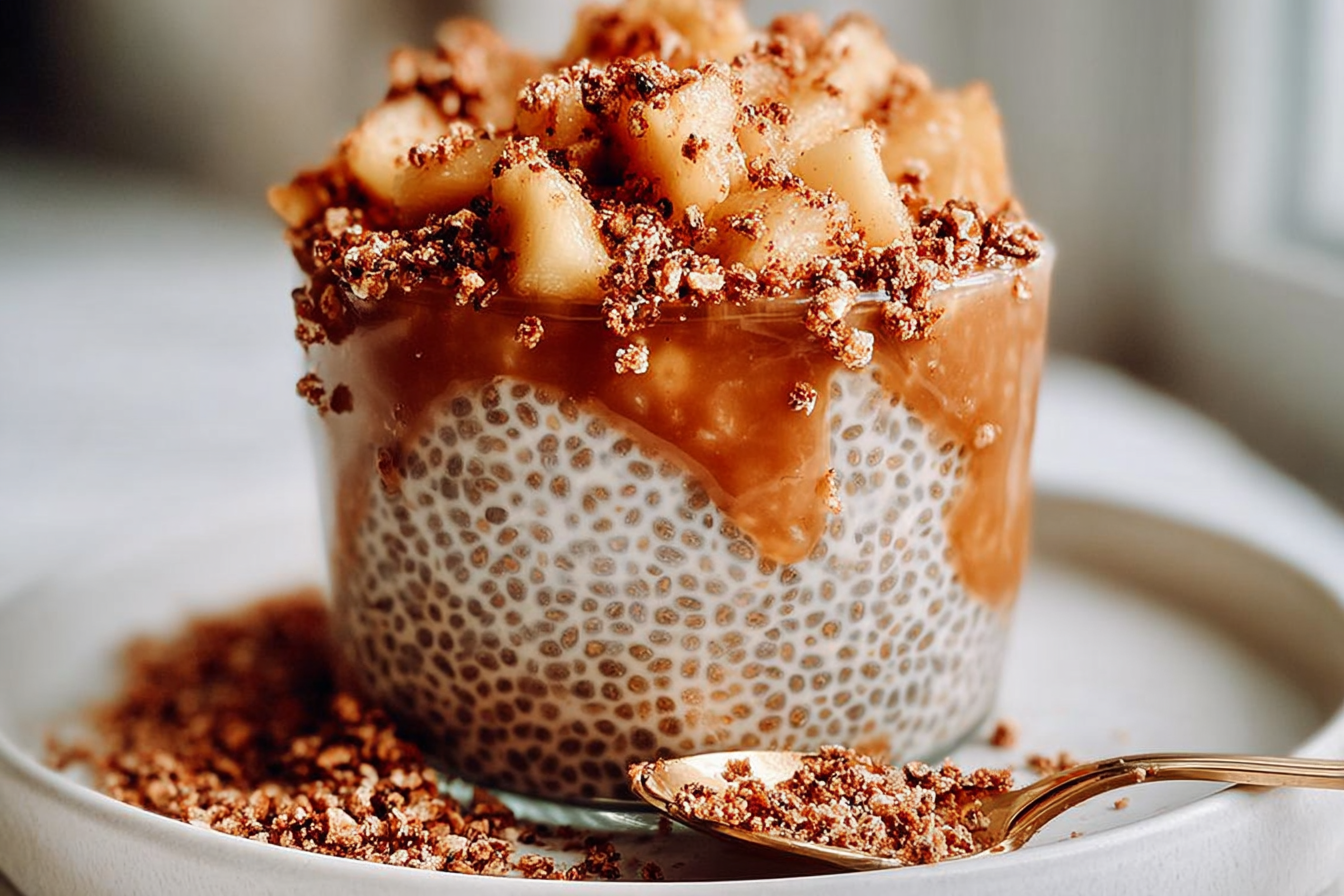 Apple Crumble Chia Pudding
