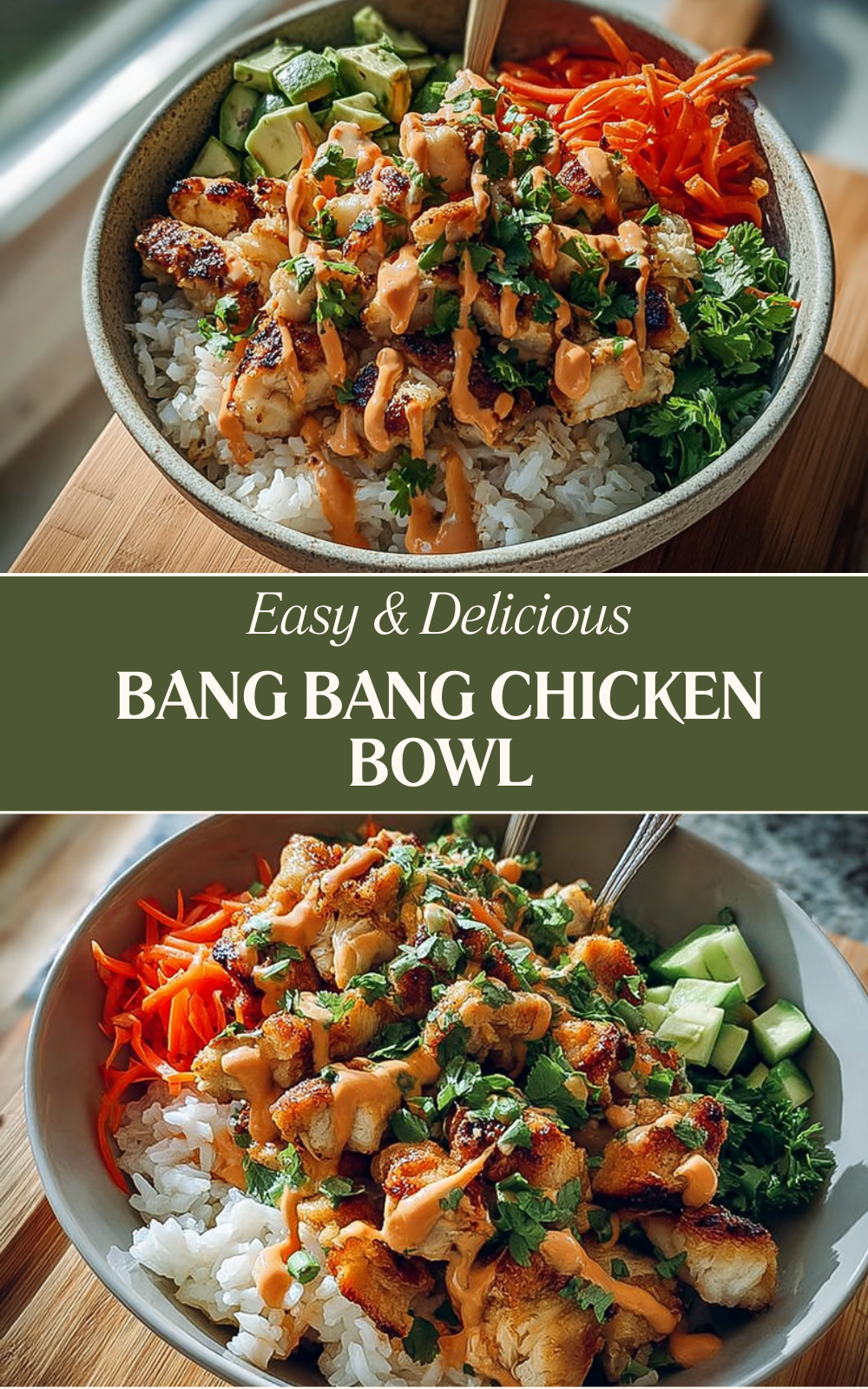 Bang Bang Chicken Bowl Recipe With Spicy Creamy Sauce And Fresh Veggies 7 Bang Bang Chicken Bowl