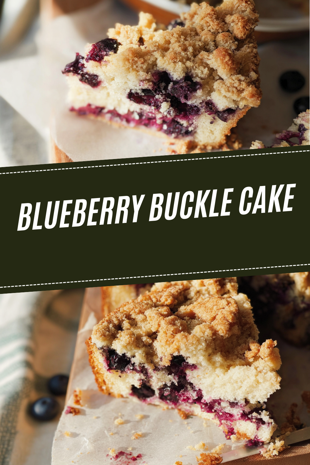 Blueberry Buckle Cake