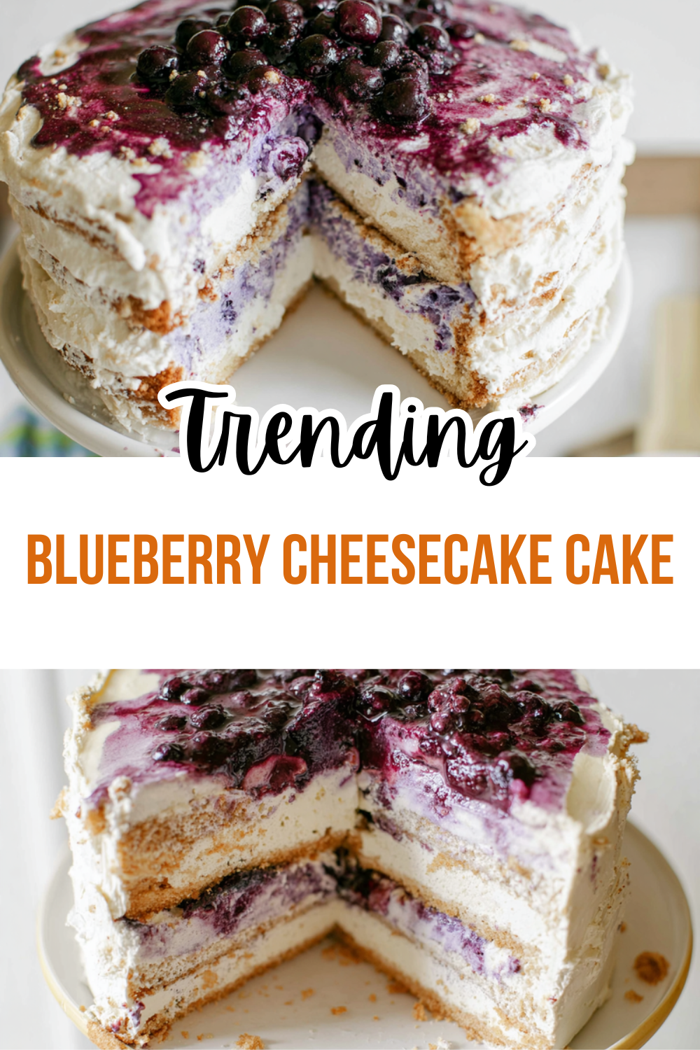 Blueberry Cheesecake Cake