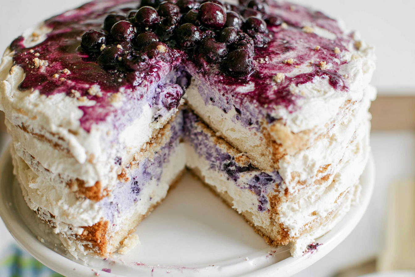 Blueberry Cheesecake Cake
