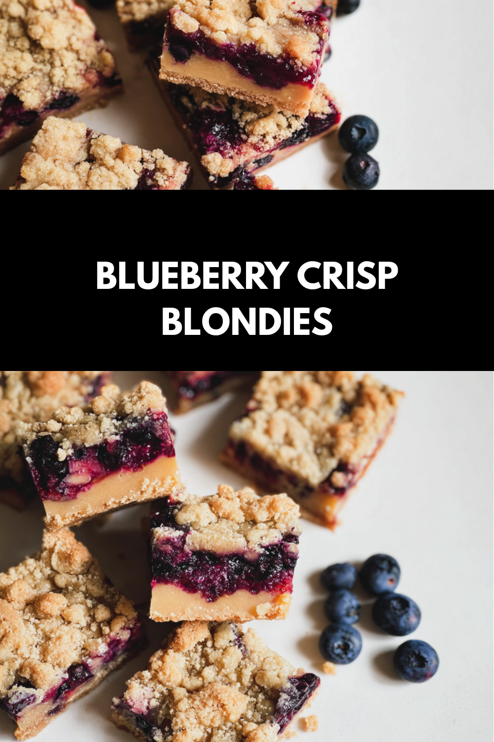 Blueberry Crisp Blondies