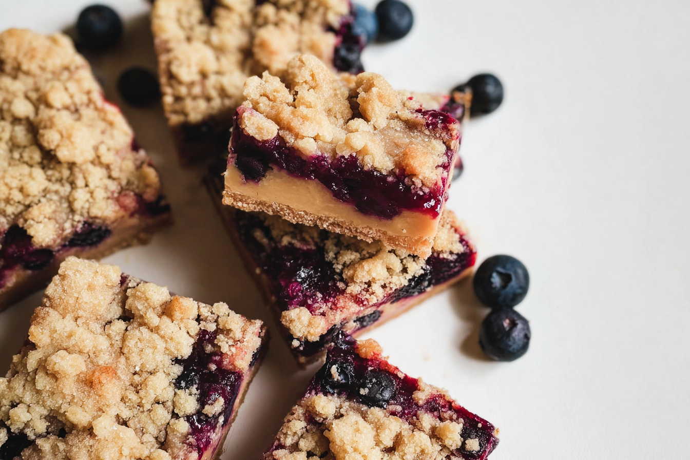 Blueberry Crisp Blondies