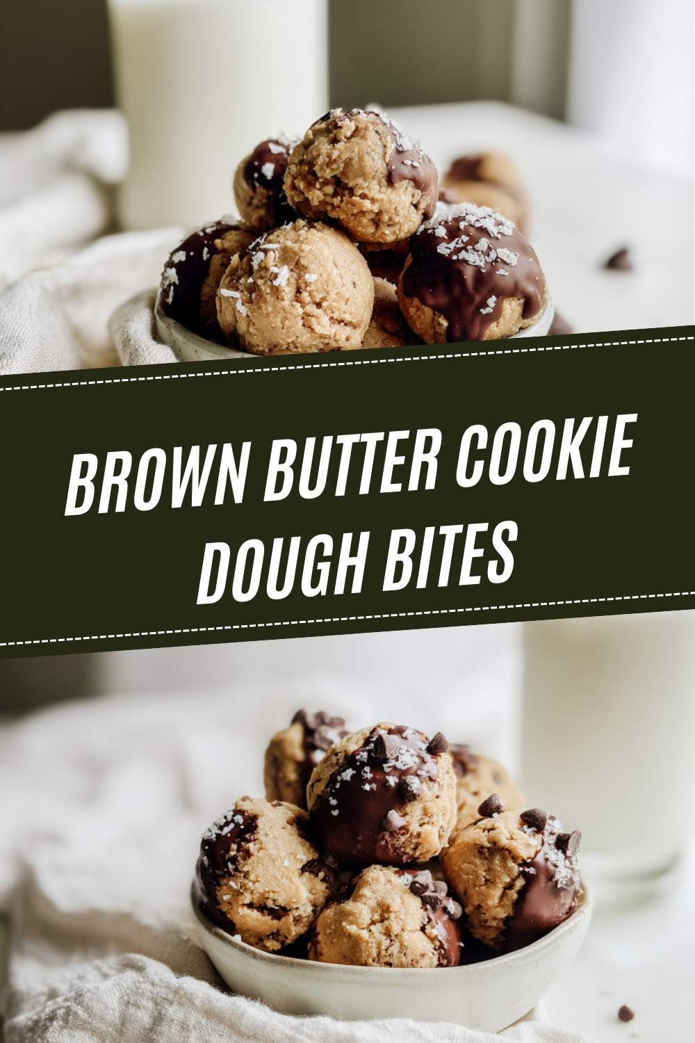 Brown Butter Cookie Dough Bites