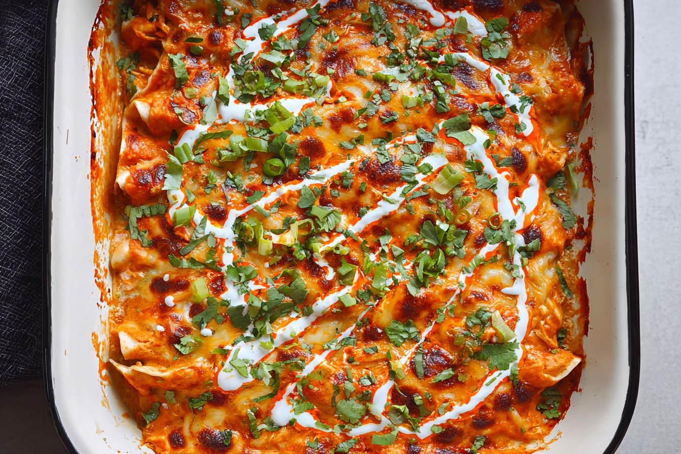 Buffalo Chicken Enchiladas