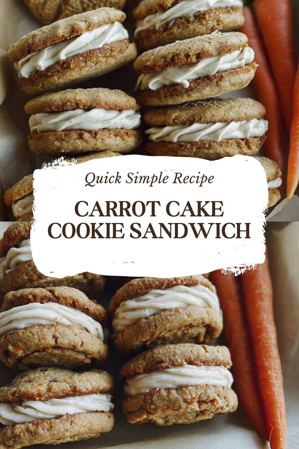 Carrot Cake Cookie Sandwich