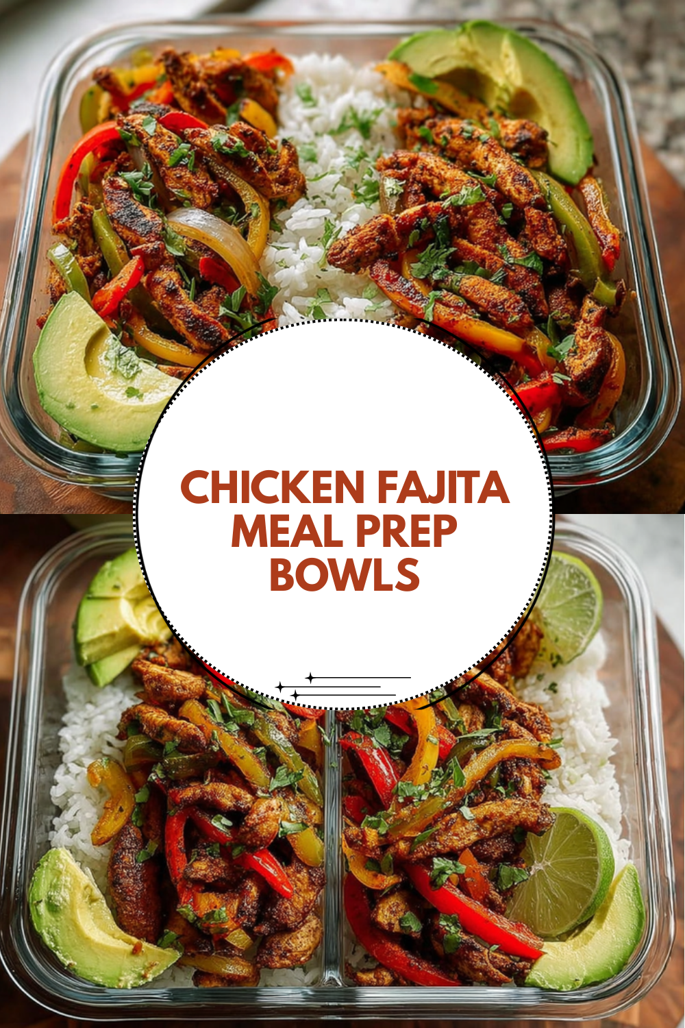 Chicken Fajita Meal Prep Bowls