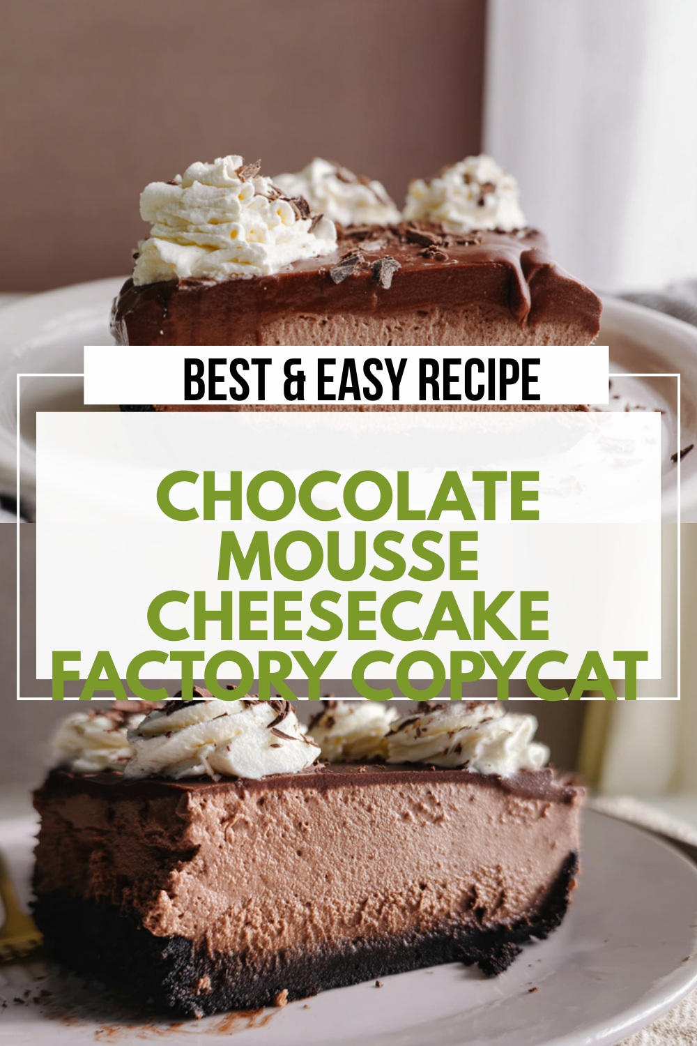 Chocolate Mousse Cheesecake Factory Copycat