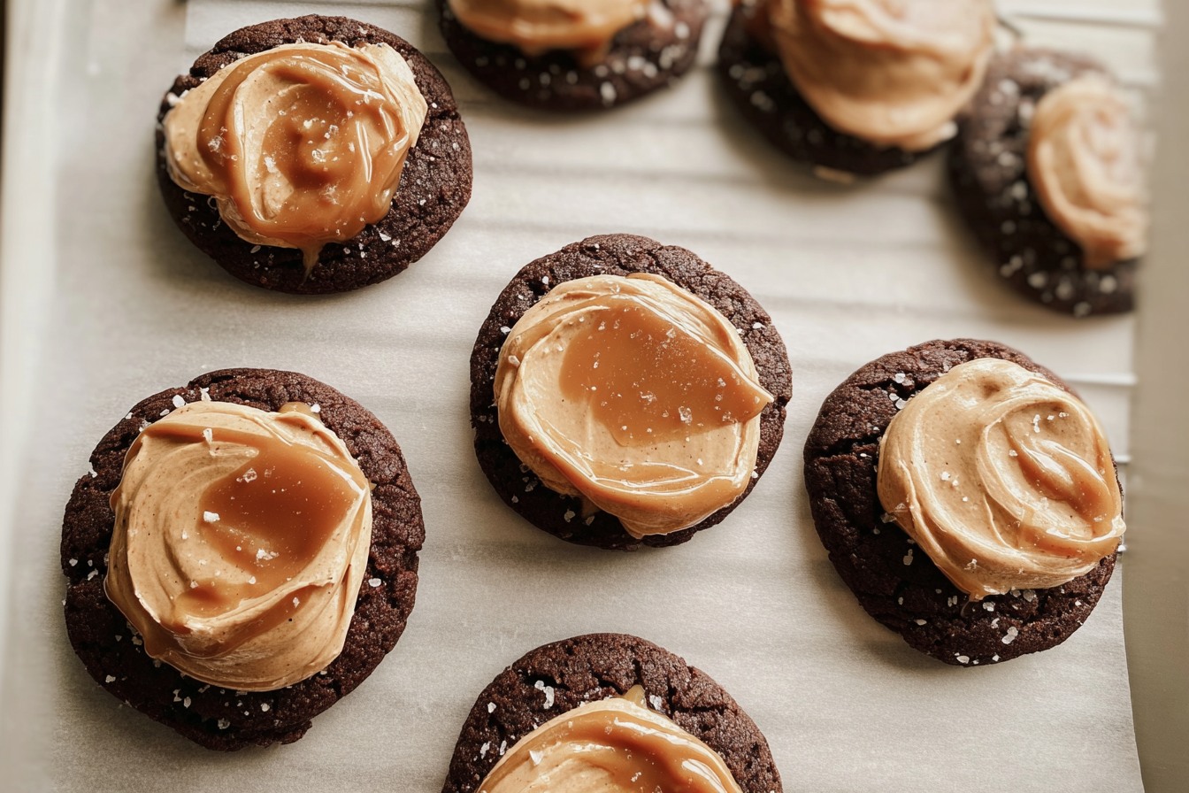 Chocolate Salted Caramel Cookie With Frosting