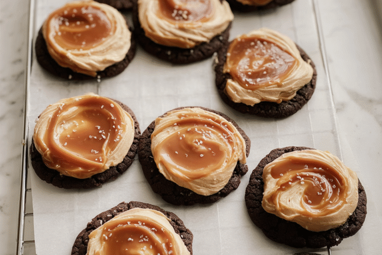 Chocolate Salted Caramel Cookie With Frosting 40.Png