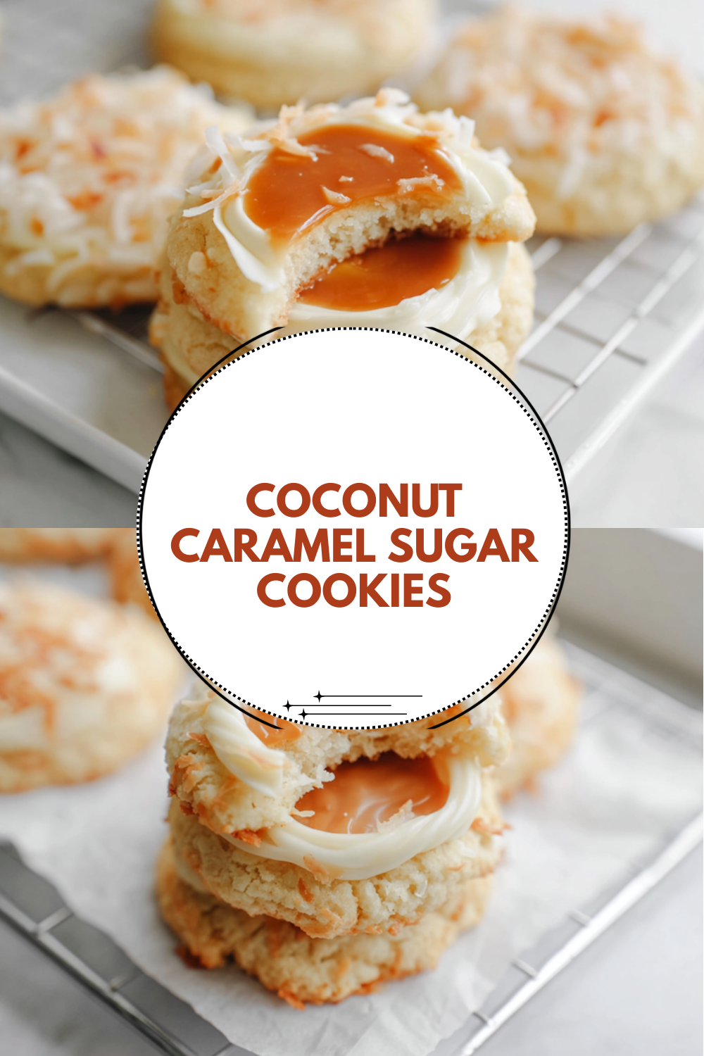 Coconut Caramel Sugar Cookies