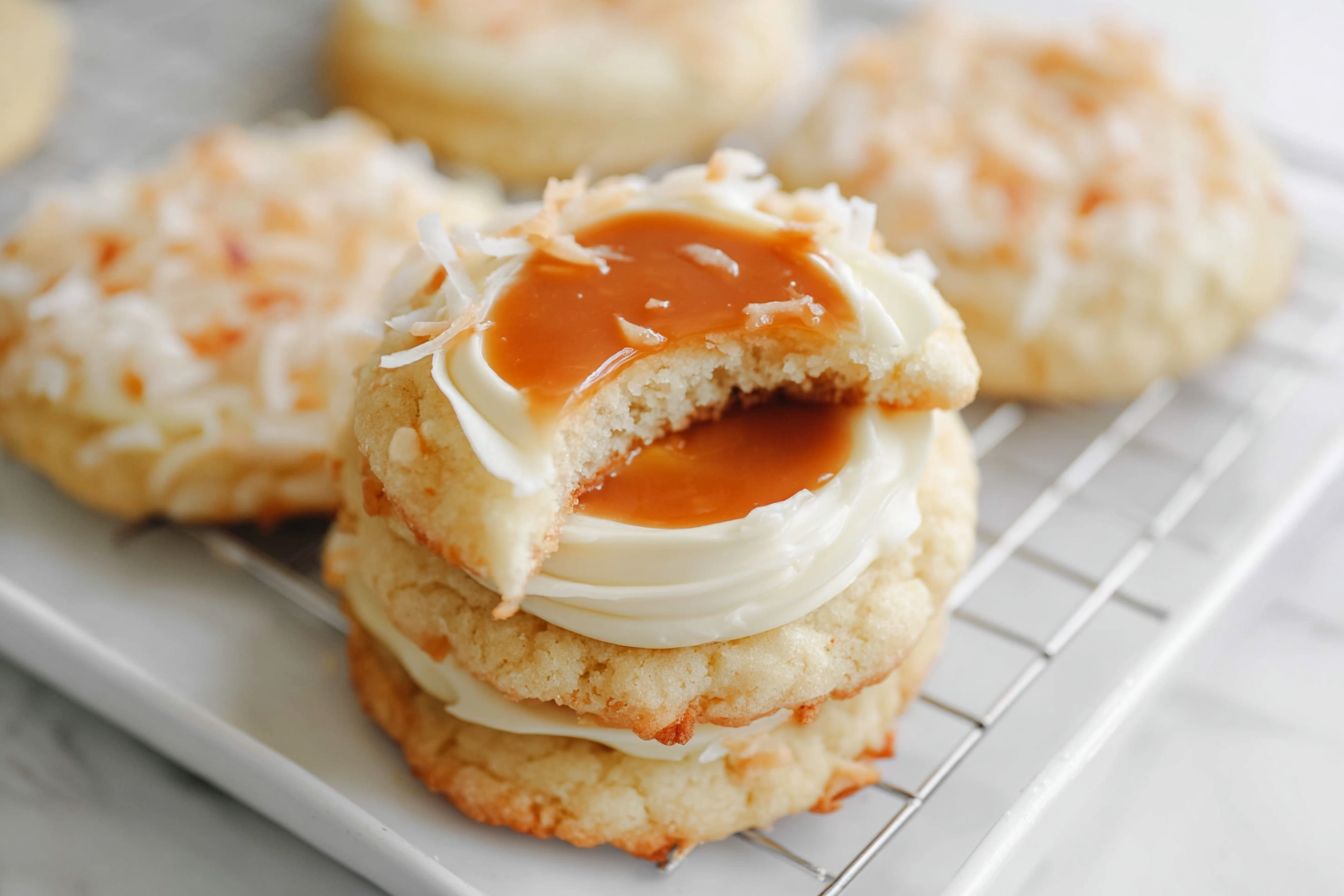 Coconut Caramel Sugar Cookies