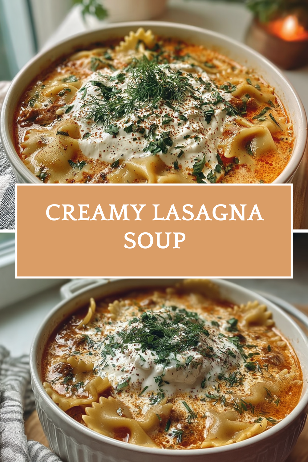 Creamy Lasagna Soup
