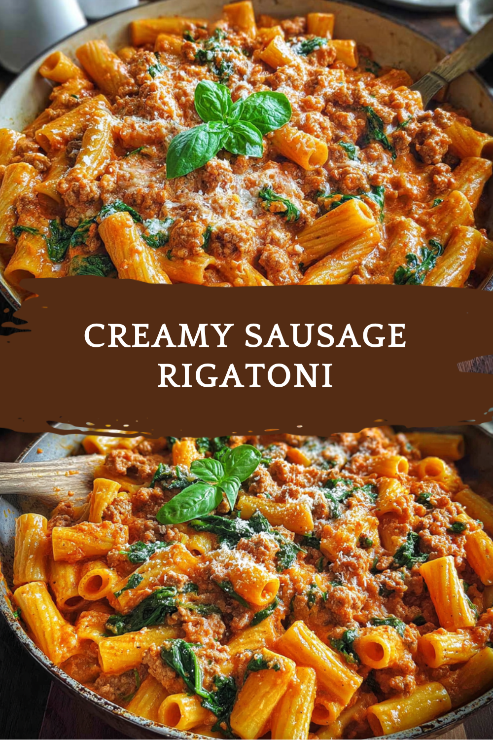 Creamy Sausage Rigatoni