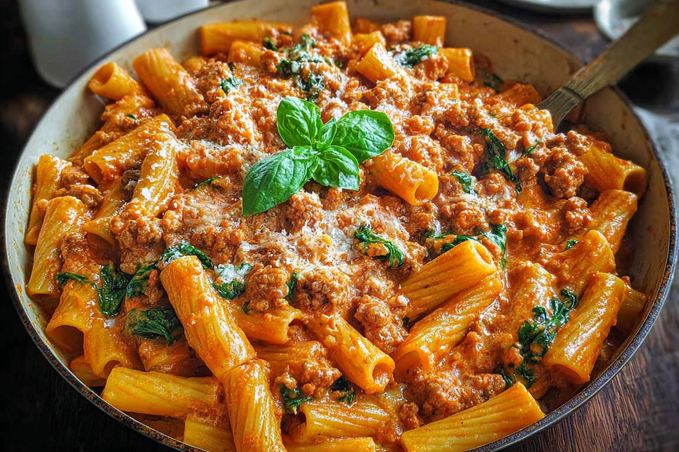 Creamy Sausage Rigatoni