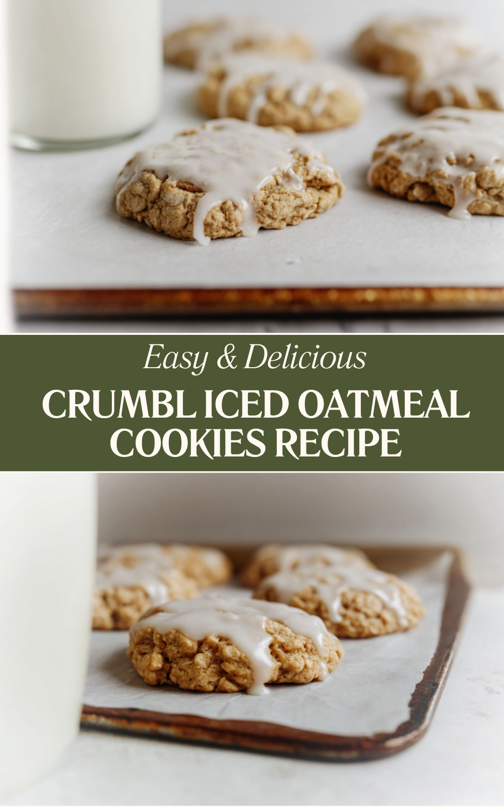 Crumbl Iced Oatmeal Cookies Recipe