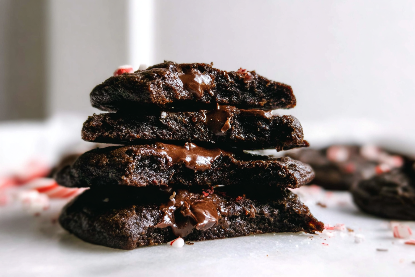 Double Chocolate Peppermint Cookies