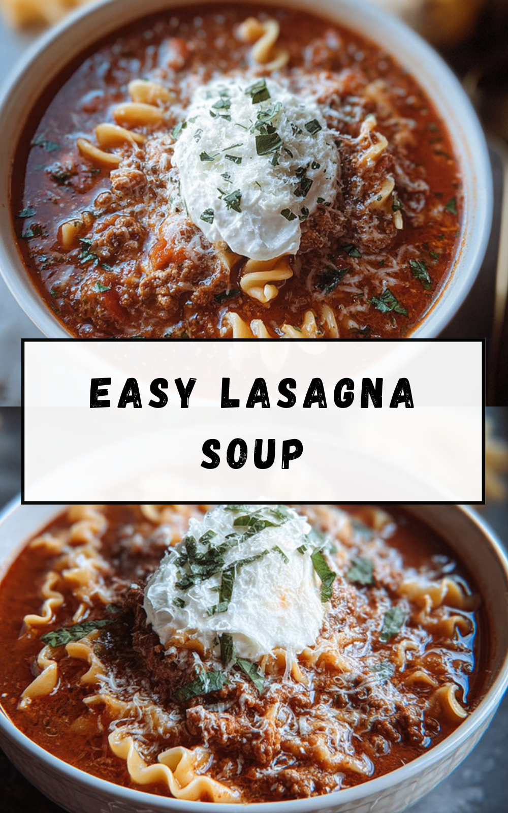Easy Lasagna Soup