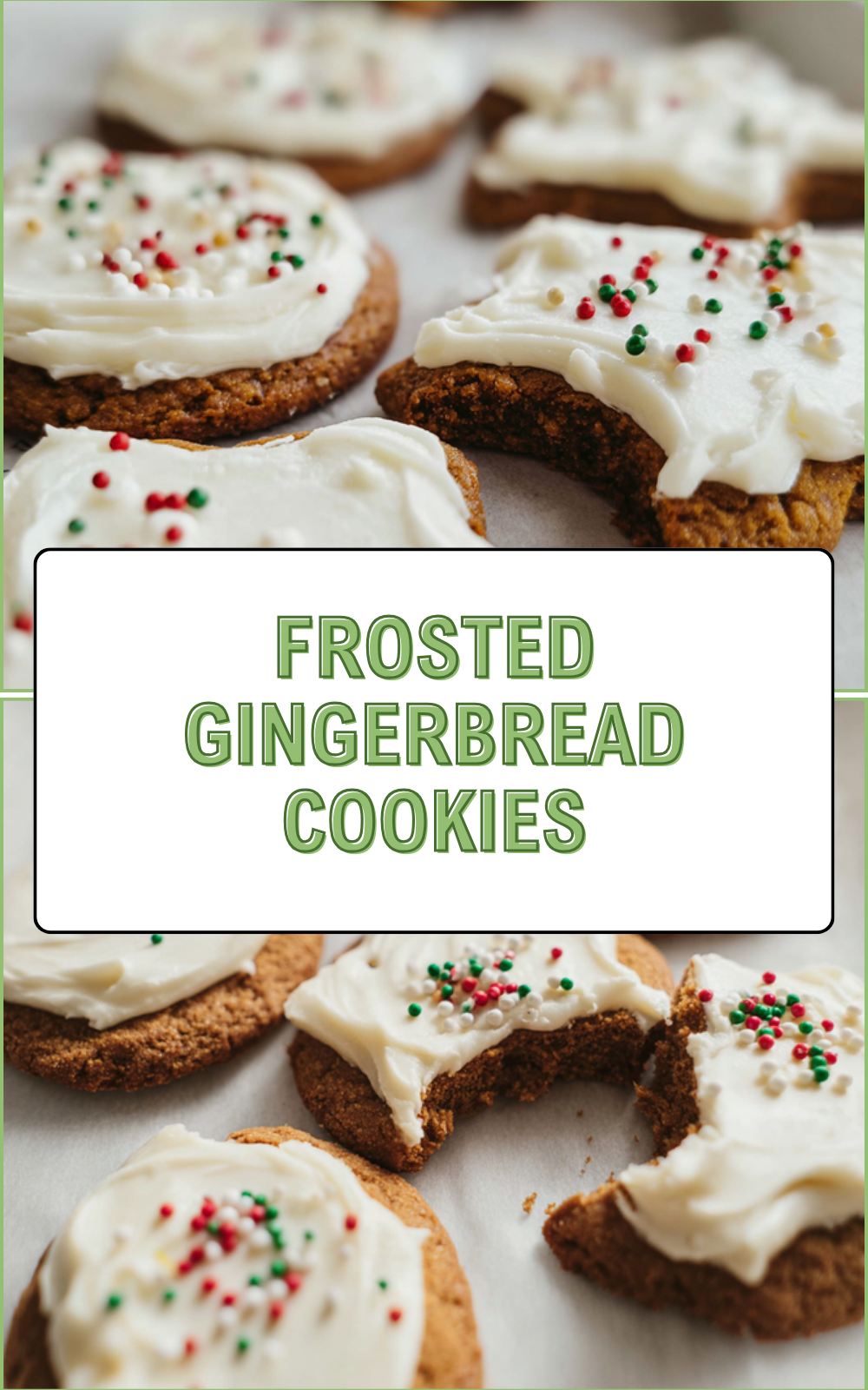 Frosted Gingerbread Cookies