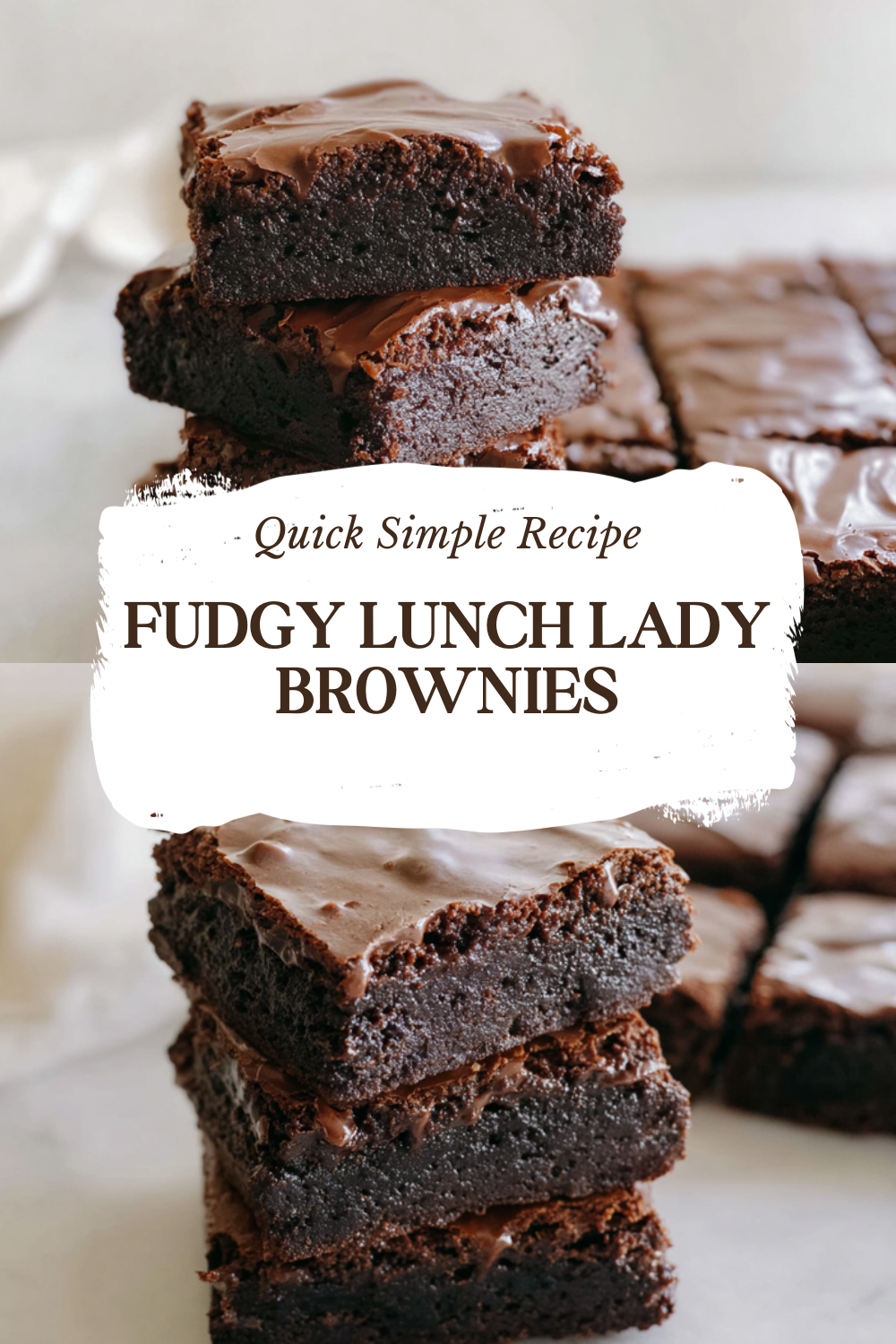 Fudgy Lunch Lady Brownies