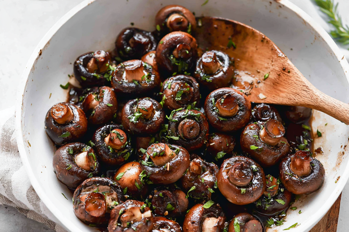 Garlic Balsamic Mushrooms
