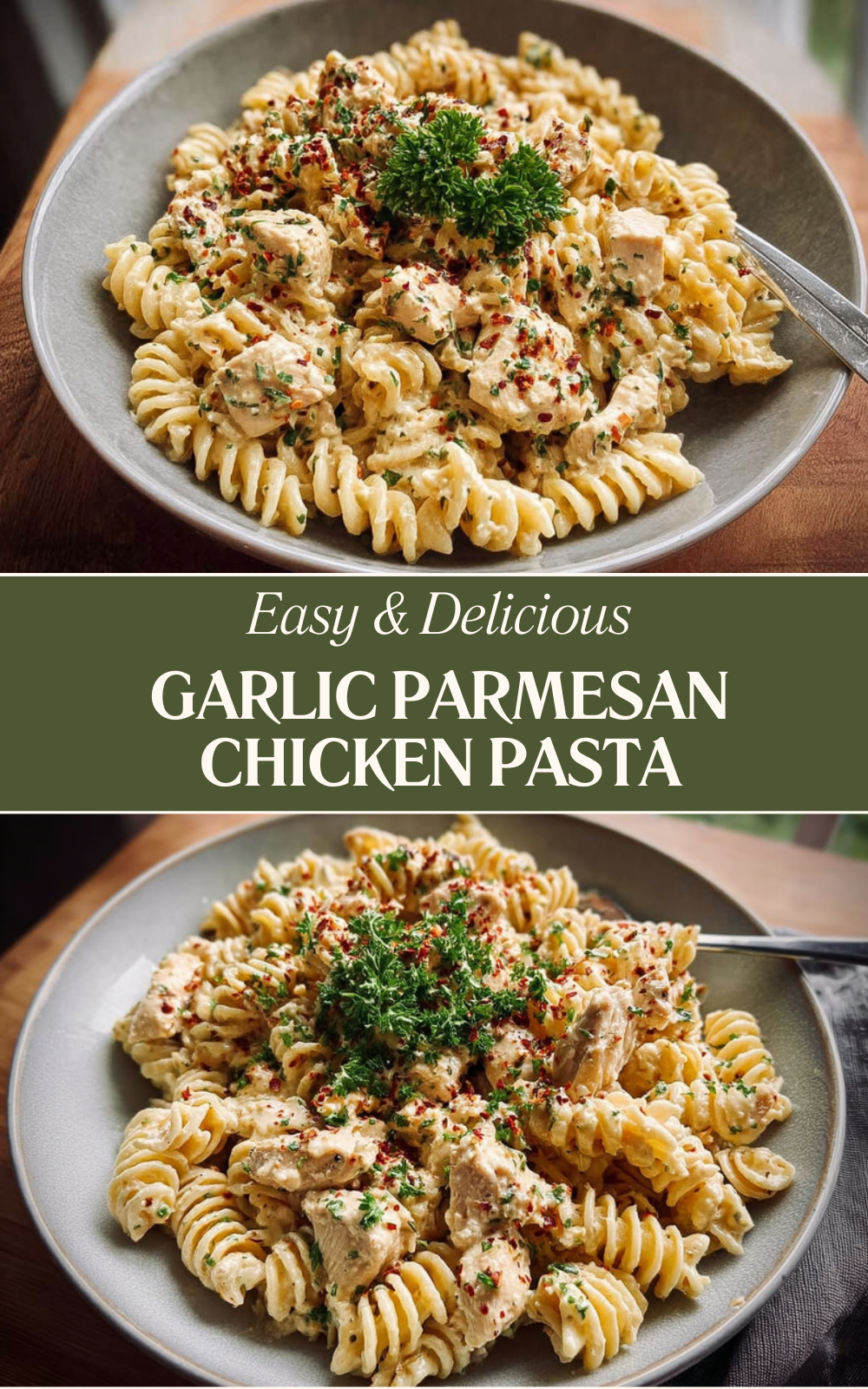 Garlic Parmesan Chicken Pasta