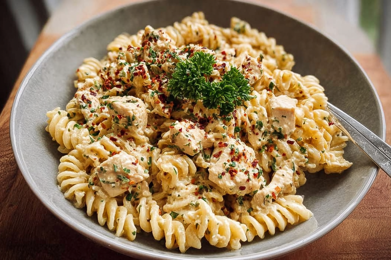 Garlic Parmesan Chicken Pasta
