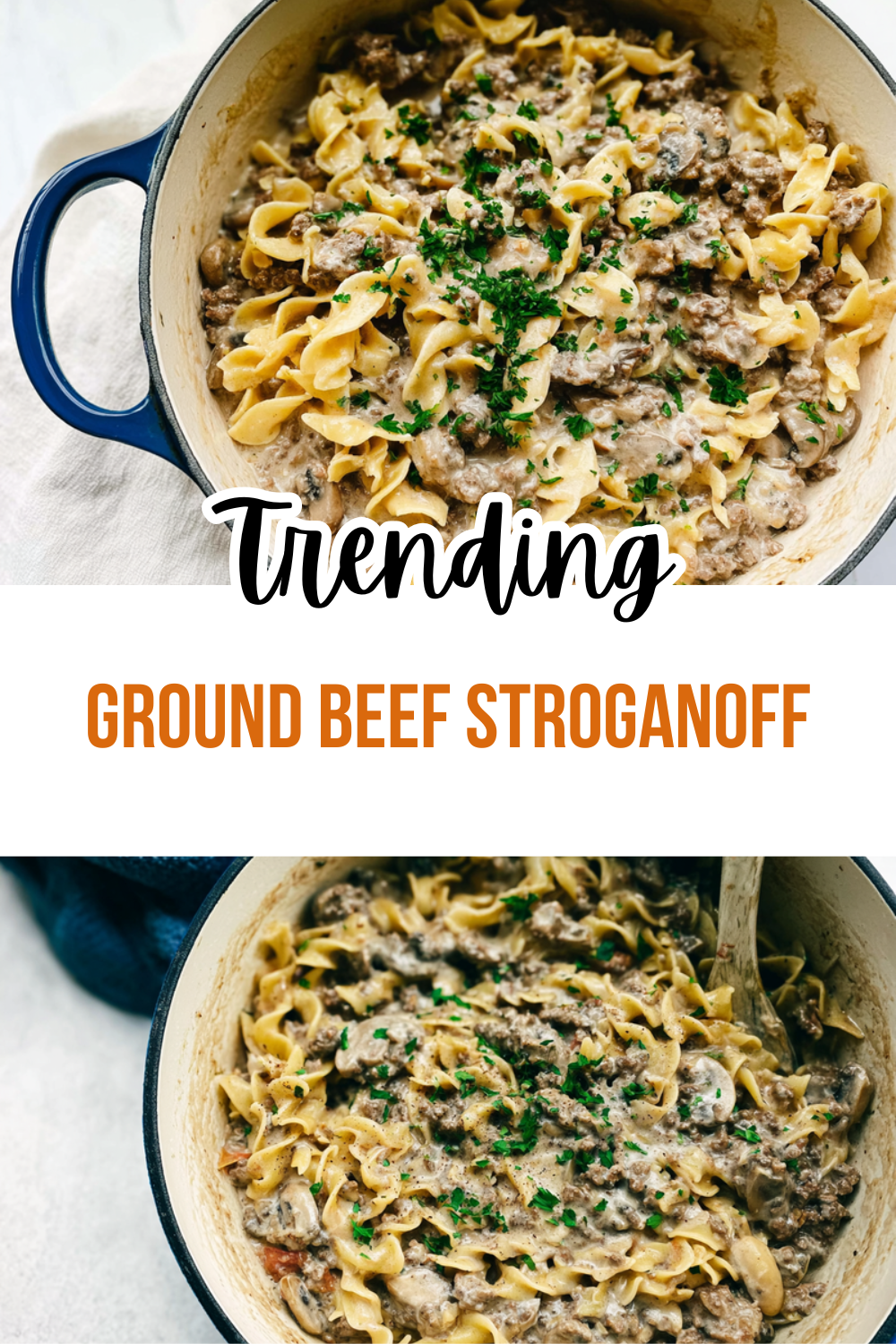 Ground Beef Stroganoff