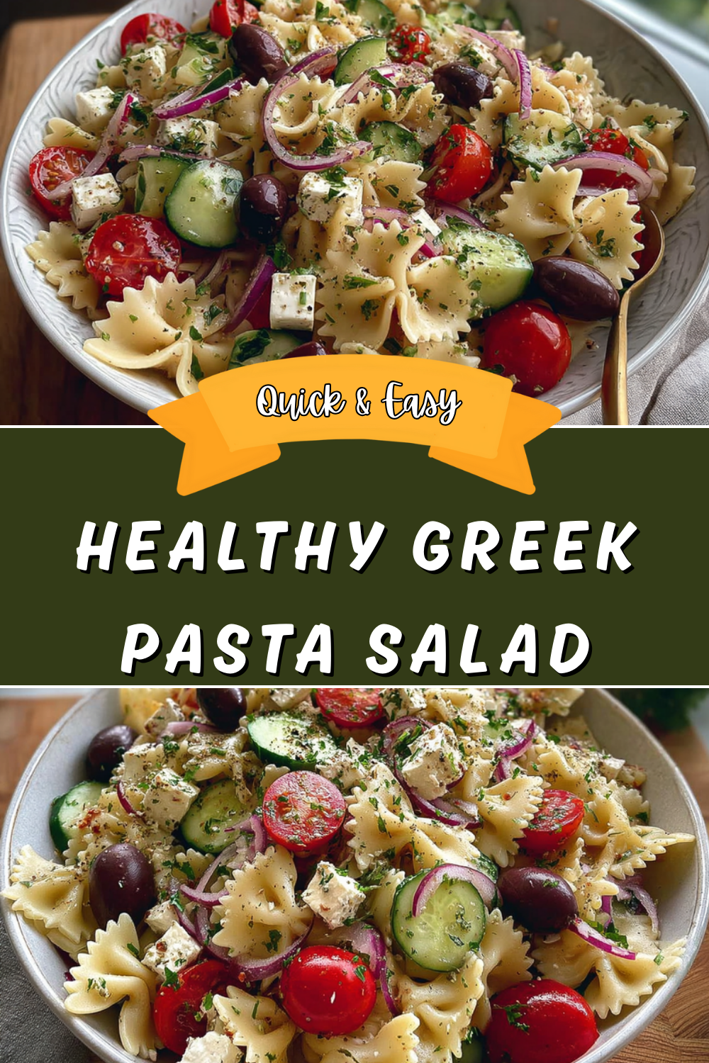 Healthy Greek Pasta Salad