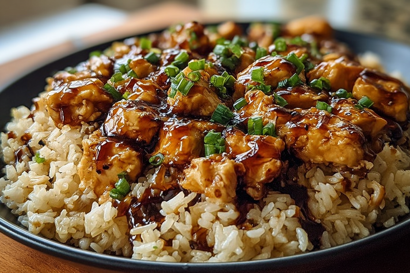 Honey Bbq Chicken Rice
