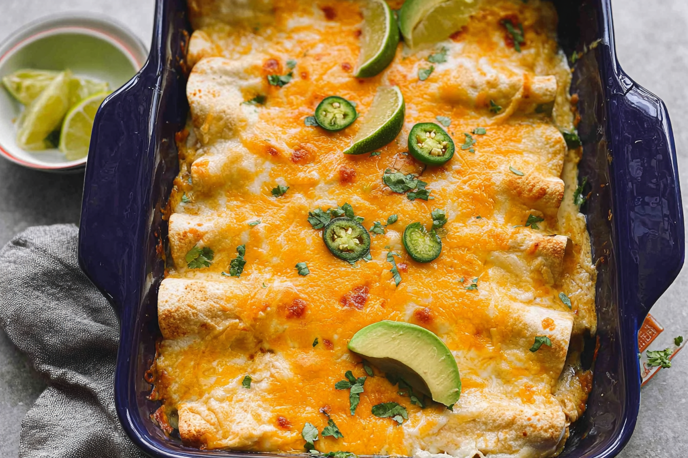 Honey Lime Chicken Enchiladas