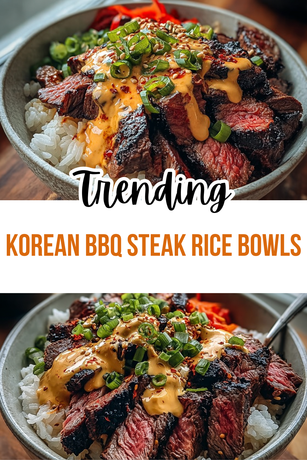 Korean Bbq Steak Rice Bowls
