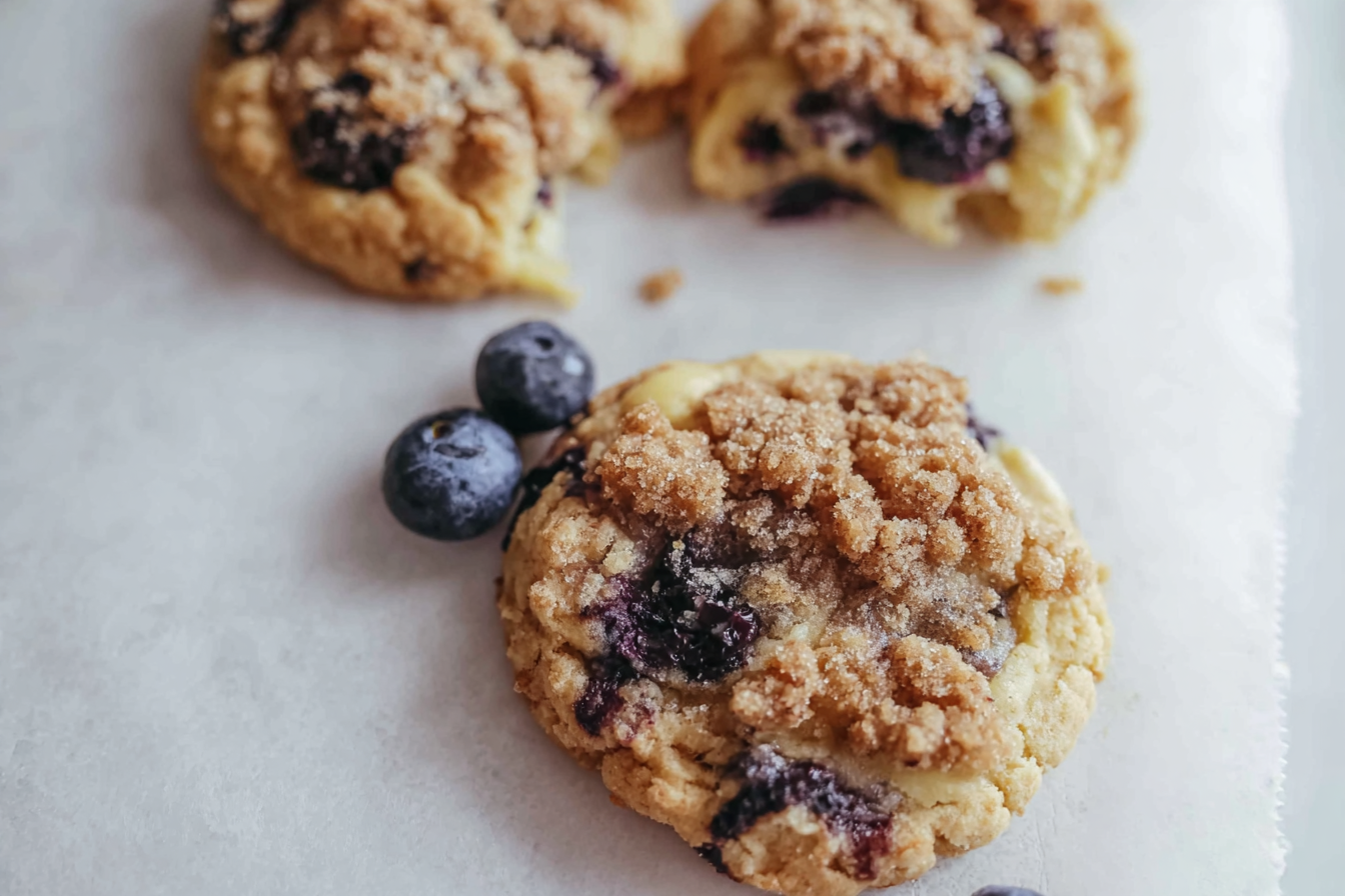 Lemon Blueberry Muffin Cookies
