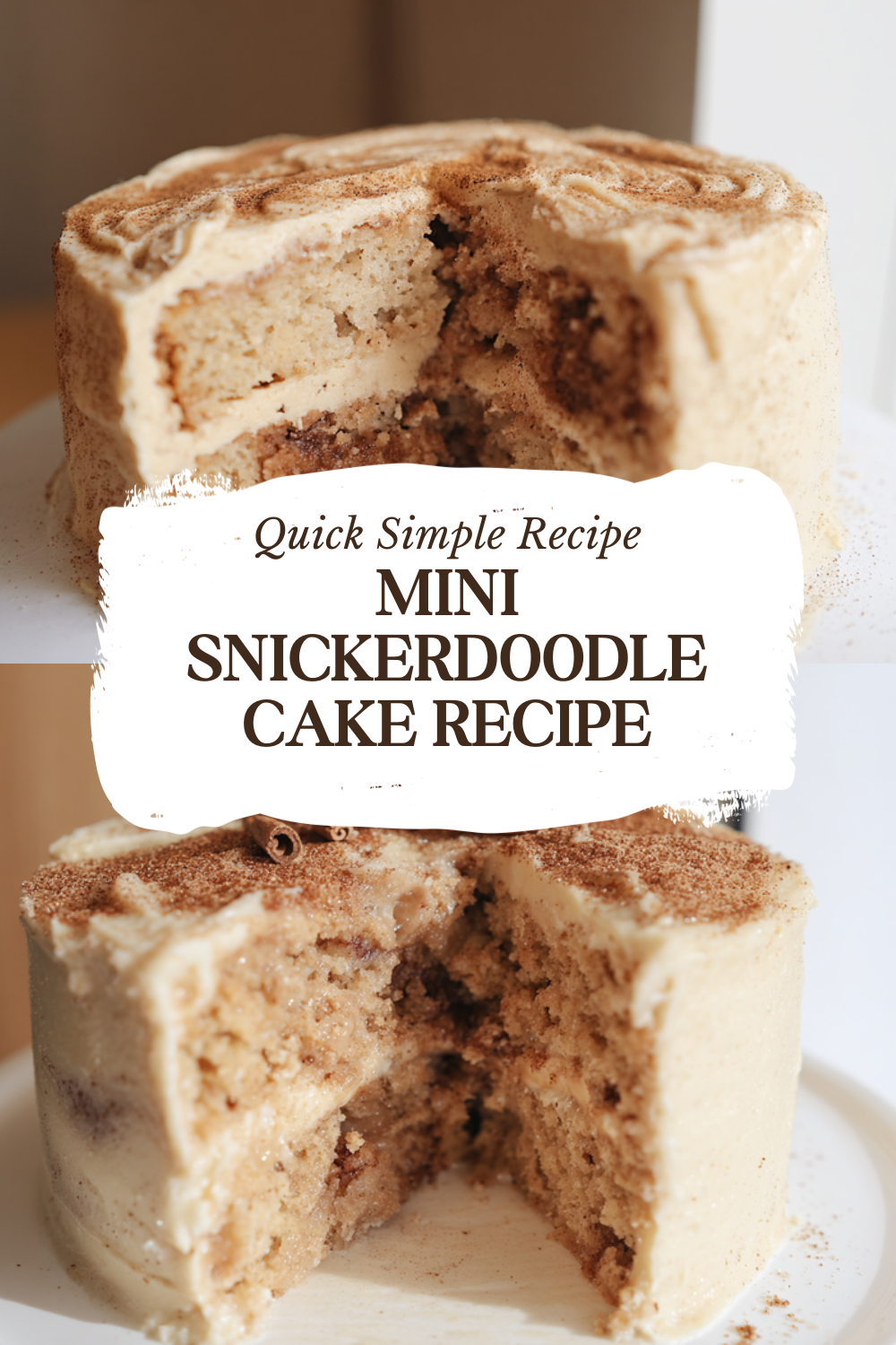 Mini Snickerdoodle Cake Recipe