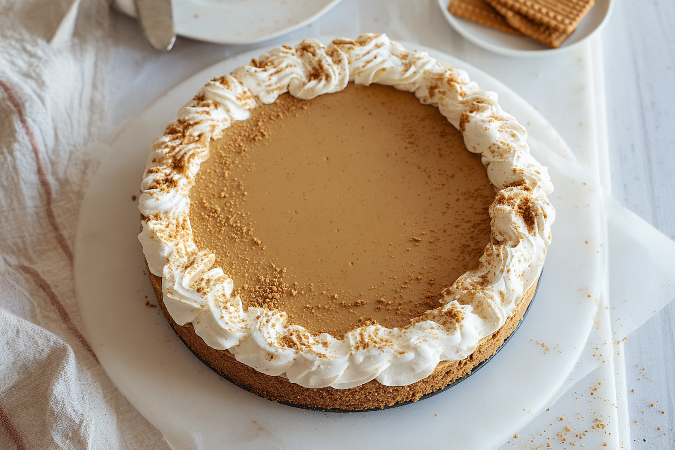 No Bake Biscoff Cheesecake