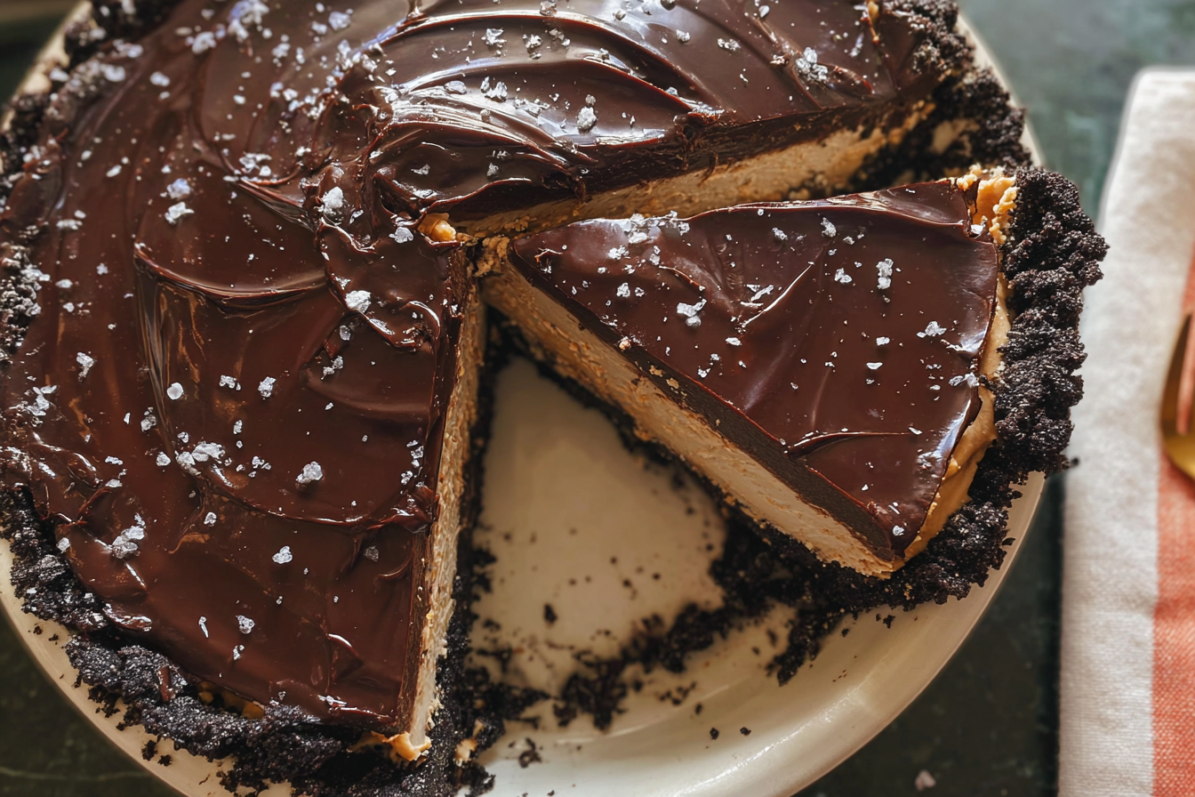 No Bake Peanut Butter Chocolate Pie
