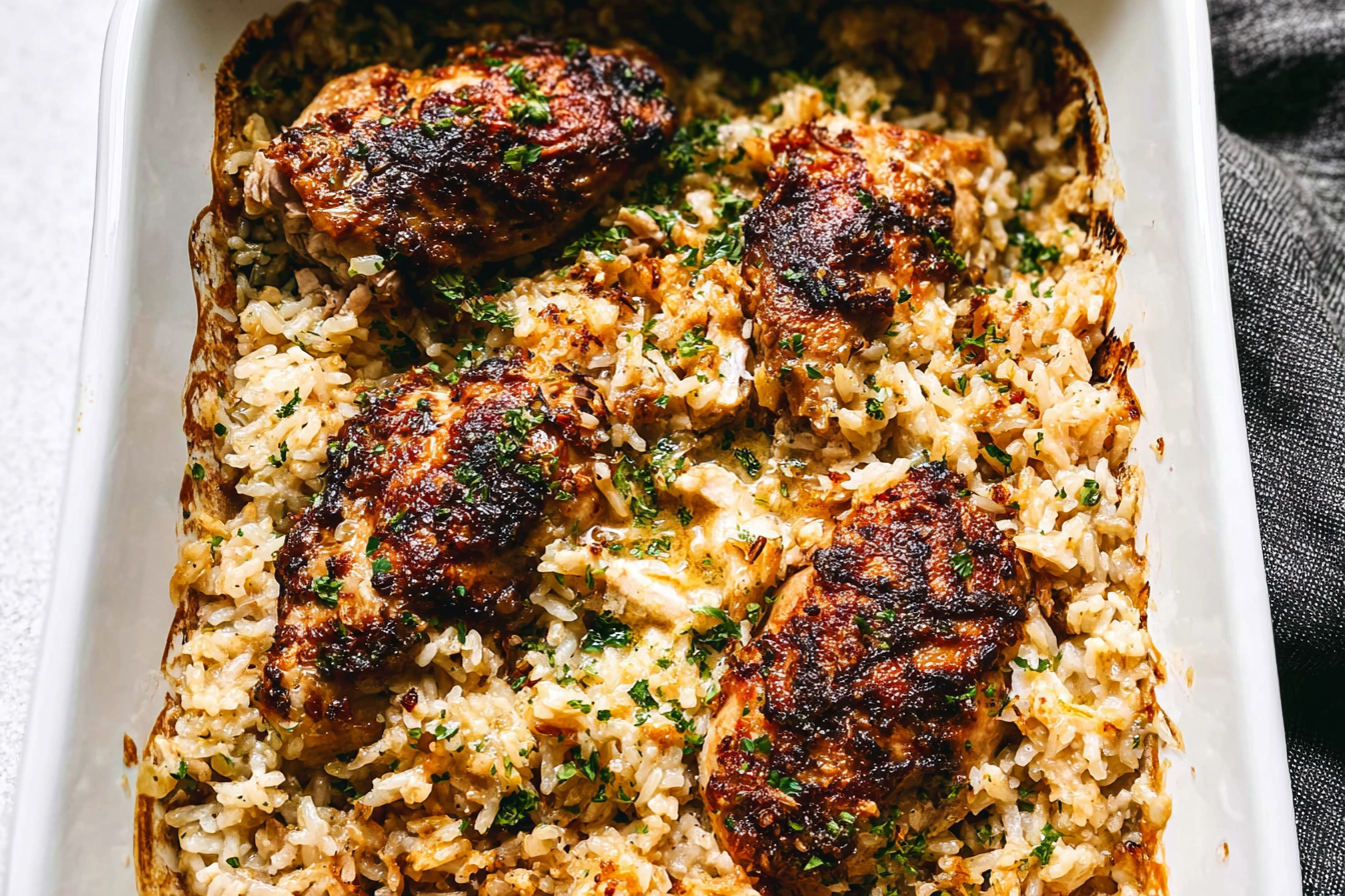 No Peek Chicken And Rice Casserole