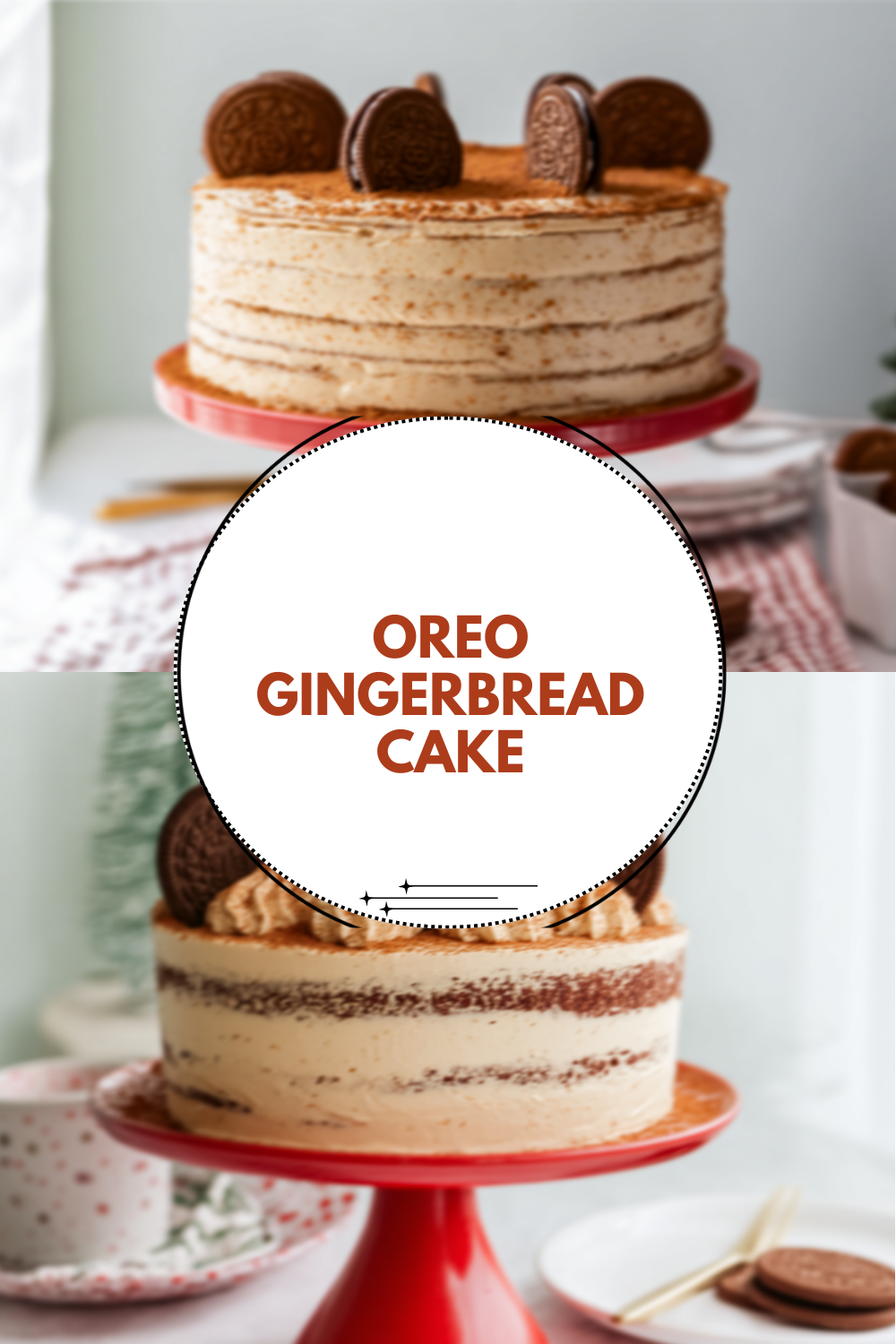 Oreo Gingerbread Cake