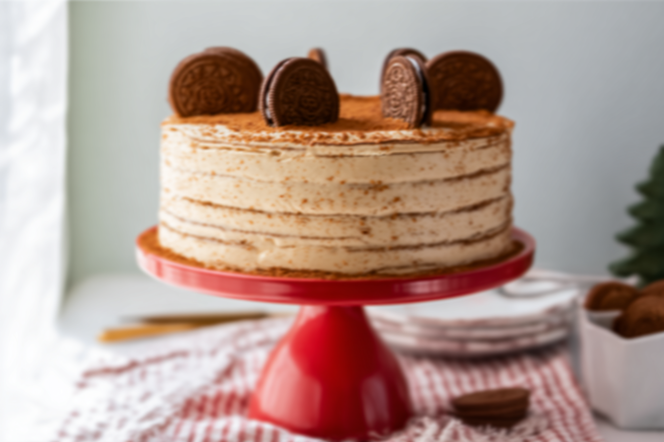 Oreo Gingerbread Cake