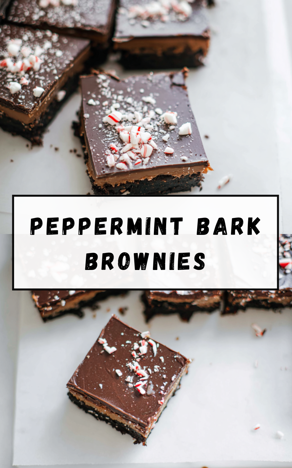 Peppermint Bark Brownies